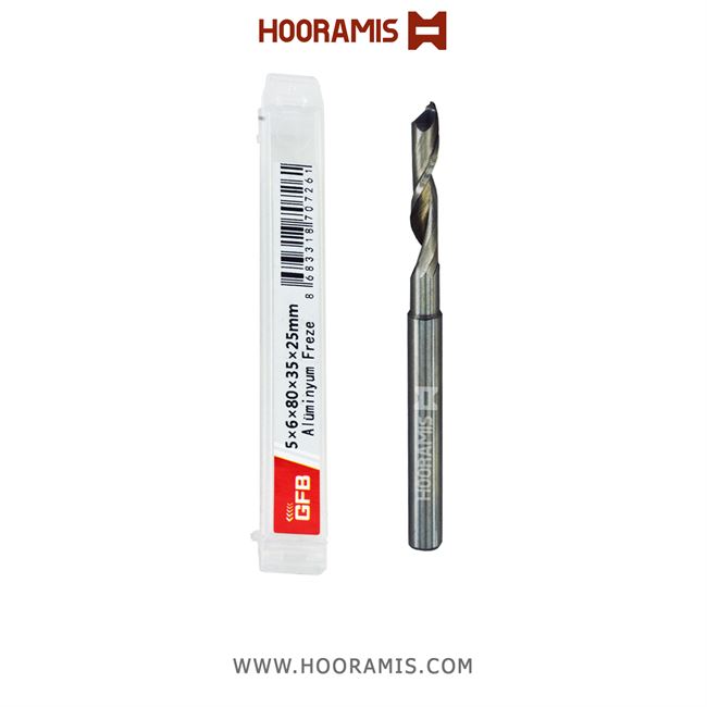 مته عمومی تک کاناله 6*80*35*25*5 از جنس HSS برند GFB ترکیه